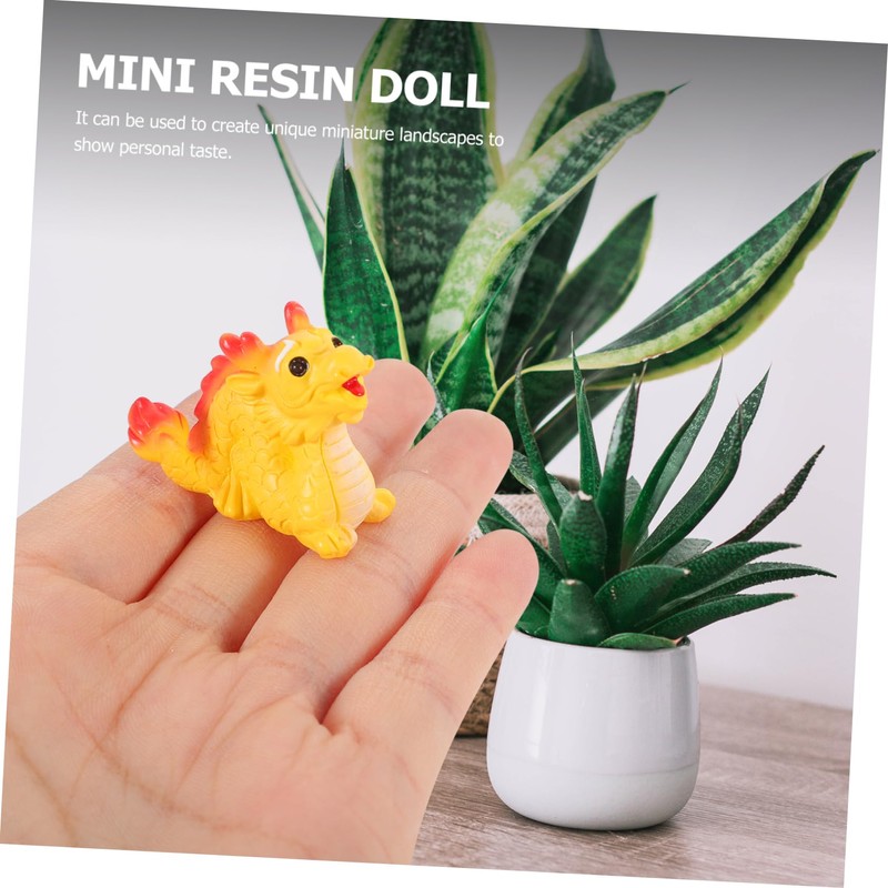 NOLITOY Adorable Tiny Figurines Bulk Set Mini Dragon Crafts for