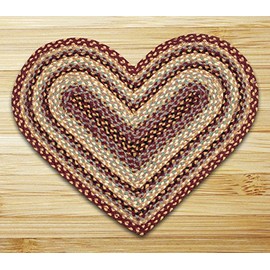 Earth Rugs Rug, 20 by 30", Burgundy/Gray/Crème