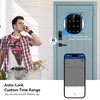 BEBASIA Smart Fingerprint Door Lock with Handle Set, Full App