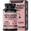 Beyond Vitamins | Picolinato de Cromo con Canela, Cápsulas VCaps,