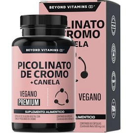 Beyond Vitamins | Picolinato de Cromo con Canela, Cápsulas VCaps, 1 cápsula diaria (60 Cápsulas)