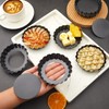 24 Pieces Mini Tart Pans with Removable Bottom 4 Inch