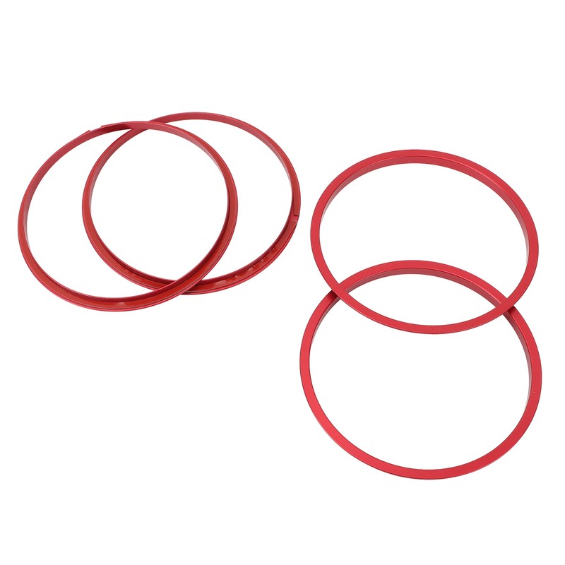 4pcs AC Vent Ring Outer Trim Aluminum Alloy Air Conditioning