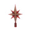 Decoris KAE Christmas Tree Topper Star Plastic Glitter 25 cm