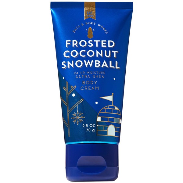 Bath and Body Works FROSTED COCONUT SNOWBALL Travel Size Body Cream 2.5 Ounce