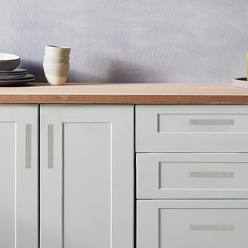 khtumeware 5 Pack 7-1/2 Inch(192mm) Brushed Satin Nickel Square Cabinet