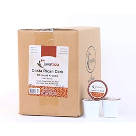 Costa Rica Dark Roast Coffee Single Serve for Keurig K-cups - 80 Count. Fairly Traded