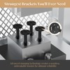 6pcs Wall Shelf Brackets Heavy Duty Floating Shelf Bracket Hidden,Invisible