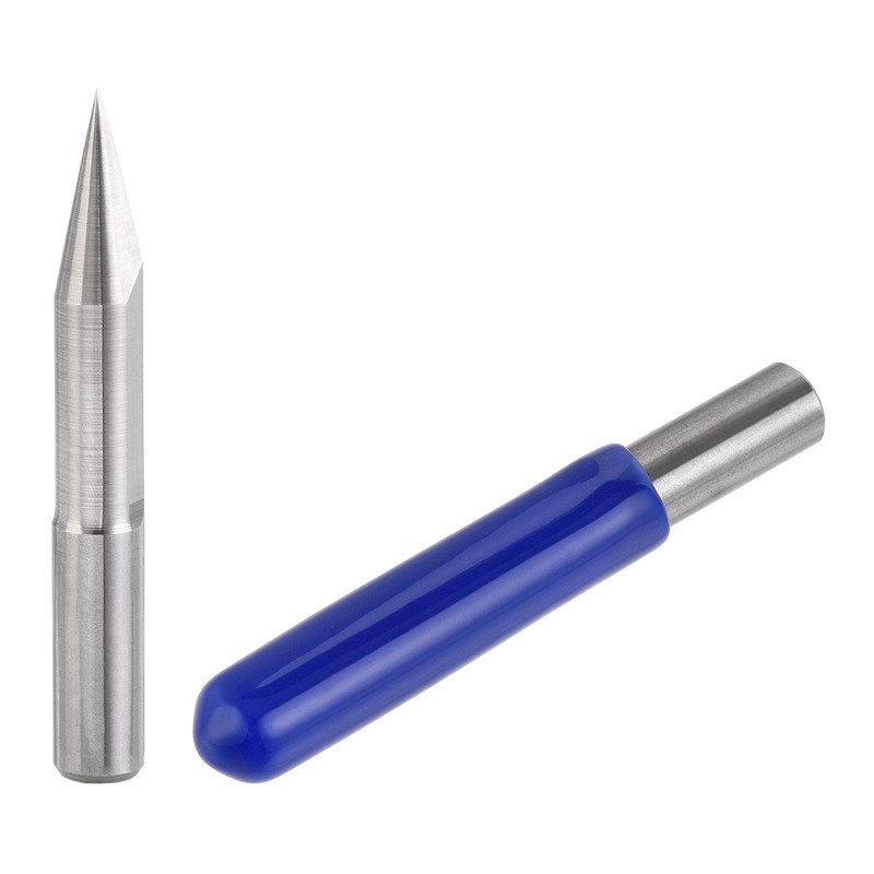 sourcing map Wood Engraving Bit Solid Carbide 6mm Shank, 30