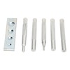 5pcs Snap Rivet Setter Die Punch Snap Kit Large Installation