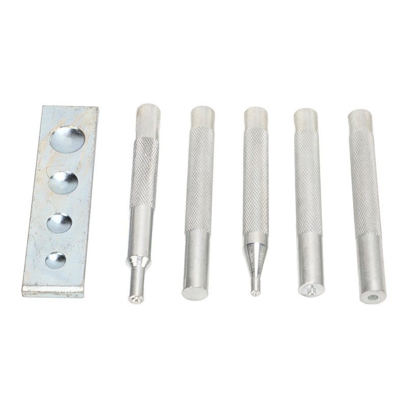 5pcs Snap Rivet Setter Die Punch Snap Kit Large Installation