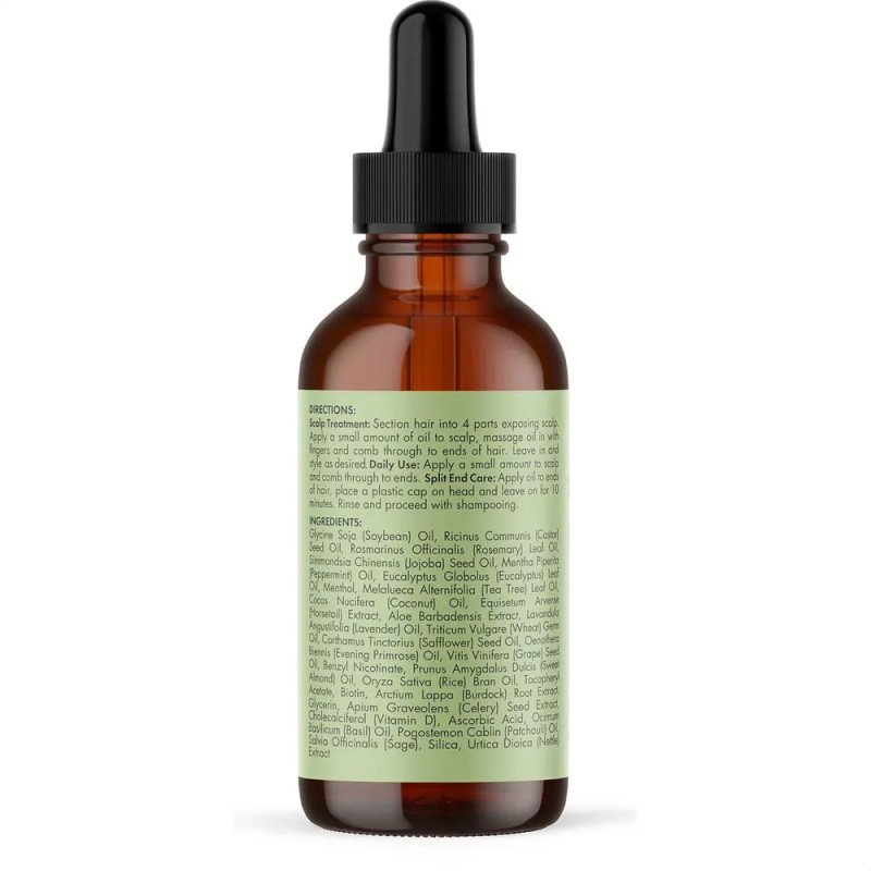 Aceite Capilar Organics Con Menta Y Romero Para Cabello Daña