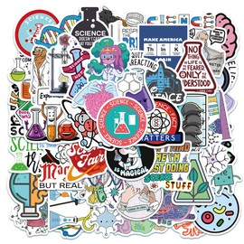 AUCEKO Funny Science Lab Sticker Laboratory Sticker Physics Biology Experiment Graffiti Sticker Lab Vinyl Decals for Motorcycle Bicycle Luggage Car Motorcycle