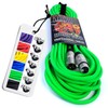 No Bull Nordell Music Gear' Premium XLR Cable (Green, 10m):