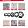 DT-DIATOOL 5 Inch Diamond Turbo Blade Cutting Granite Marble Concrete