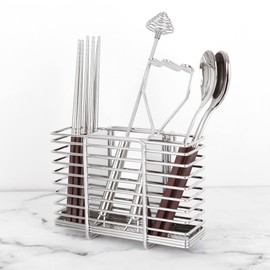 Login All Stainless Steel 3-hole cutlery container (U-shaped / E-shaped), U-shaped 3-hole cutlery container / 로긴 올스텐 와이어 3구 수저통 (U자형 / E자형), U자형 3구 수저통