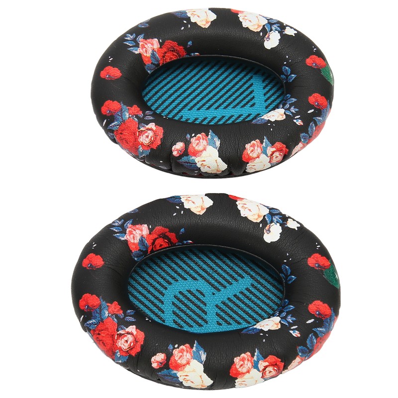 Headphone Ear Pads Soft Protein Leather Memory Foam Replacement Print