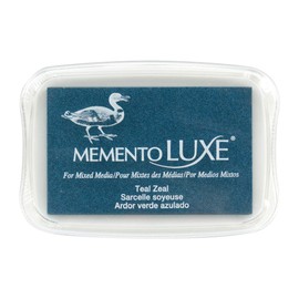 Tsukineko Memento Luxe Mixed Media Inkpad, Teal Zeal