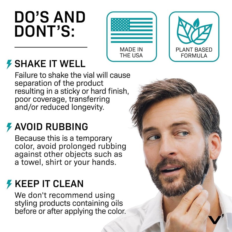 VOLT Grooming Temporary Instant Beard Color ECO 2 Pack Refill