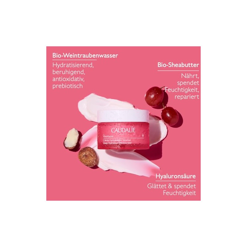 Caudalie VinoHydra Intensive Moisturising Cream - 50ml
