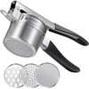 Potato Ricer, Sopito Upgraded Stainless Steel Potato Masher with 3
