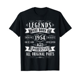 Legends Born In 1954 71st Birthday 71 Years Old Bday Men T-Shirt