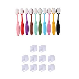 Pack of 10 Rainbow Colour Ink Blending Brush Set Ink Mixing Tools Brush Cover Background Brush for Blender Paper Crafter Stencil Card Scrapbooking Wide Application Assortment Crafter