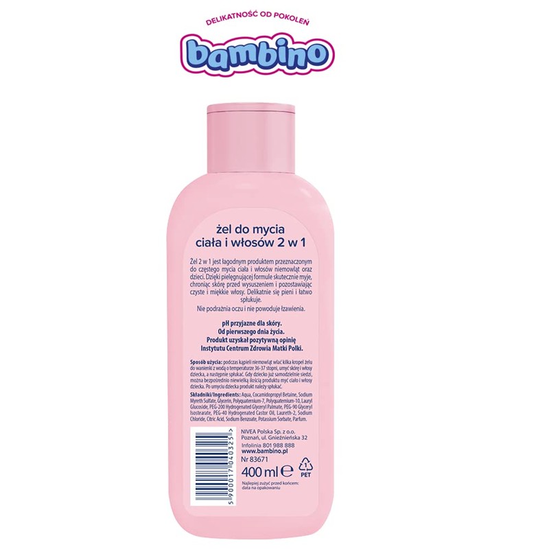 Bambino Body and Hair Cleaner 2-in-1 400 ml