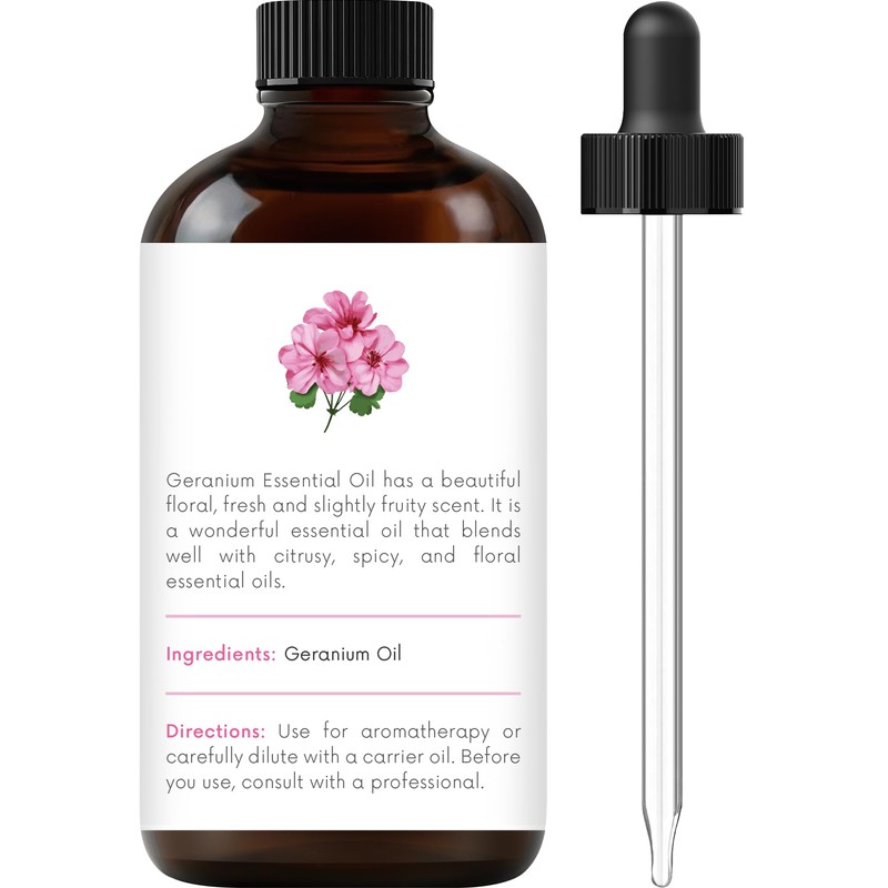 Handcraft Blends Geranium Essential Oil - 1 Fl Oz -