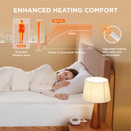 Bedsure Heated Mattress Pad Twin - Bed Warmer with Memory & Preheat Functions, 12-Hour Auto Off & 10 Heat Settings with Single Controller, Fast Heating, Jacquard Electric Mattress Pad Twin, 39"x75"