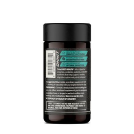 ONNIT Total Gut Health Daily Digestive Support, Complete Digestion Supplement for Women and Men with 7 Strains of Probiotics, Prebiotics, Enzymes and Betaine HCL, 60 Count