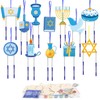 WEDNOK 12 Pieces Hanukkah Wind Chime Craft Set Children Hanukkah
