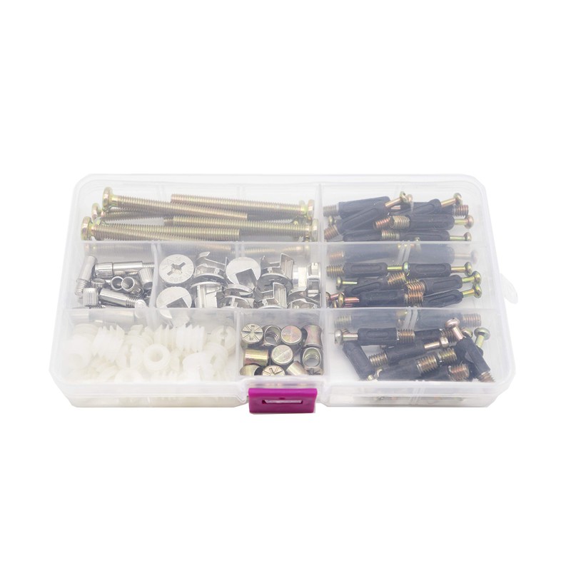 binifiMux 90pcs Crib Screws Furniture Cam Lock Connecting Screws Nuts
