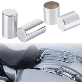 Motorcycle Sissy Bar Luggage Racks Docking Hardware Point Cover Kit Fits for Harley Touring FLSTC FXSTSB FXSTS FXSTC FLSTF FXST FXSTB FLSTN 1984-2023 (Chrome#2+2C)