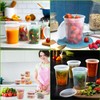 LATERN 24Pcs Plastic Food Containers with Lids, 720ml /24oz Reusable