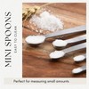 YUNNKEEY 5Pcs Teaspoon Measuring Spoons, 1/4 tsp, 1/8 tsp, 1/16