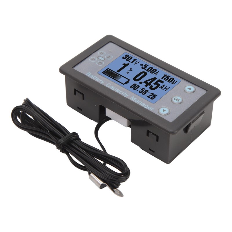 Battery Capacity Manager 200A Monitor LCD Digital Display Battery Coulometer