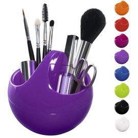 Spirella Cosmetic Organiser Bowl Storage Box for Make Up and Jewellery 10.5 x 9.5 cm Purple
