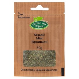 Organic Mint (Spearmint) 50g by Hatton Hill Organic | Refreshing Aromatic Herb, Mentha Spicata, Bright & Cooling Flavour