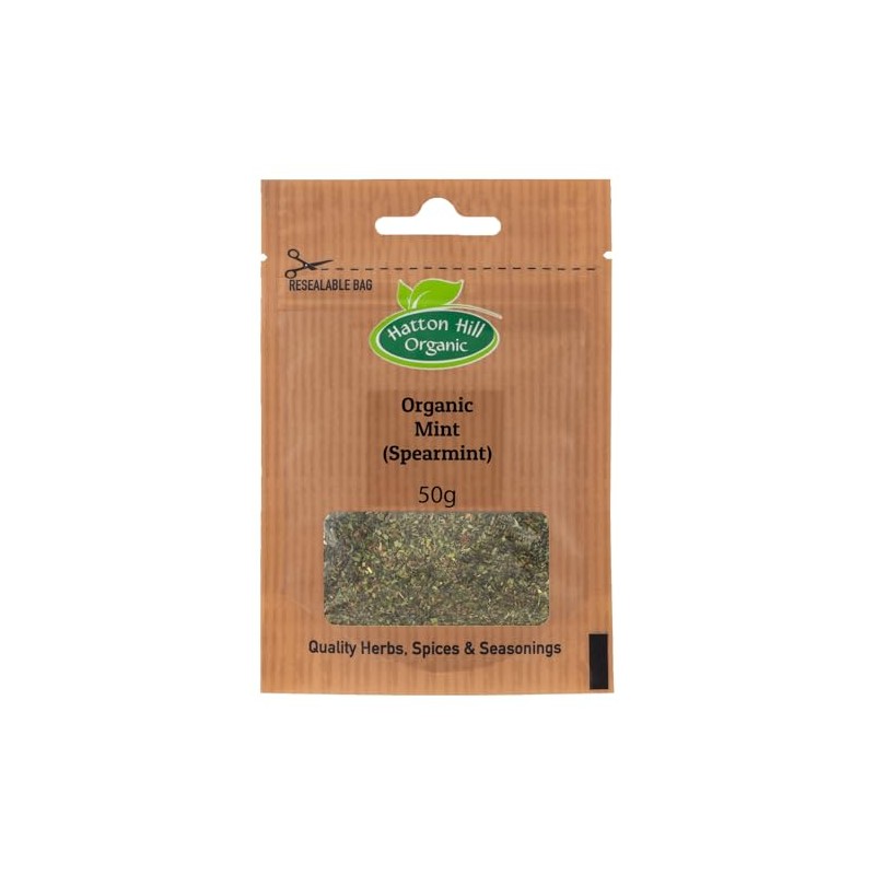 Organic Mint (Spearmint) 50g by Hatton Hill Organic | Refreshing