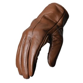 RIDEZ RLG77-BR-L Motorcycle Gloves, Spring, Summer, Winter, Autumn, Leather, Leather, American, Genuine Leather, Adult, Men's, Riding Gloves, Harley Black, Brown, Gentleman's Astringent Suit