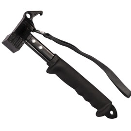 Camping Hammer Heavy Duty with Tent Stake Remover, Multifunctional Tent Hammer ， Tent Mallet with Holding Strap， for Camping, Hiking (Black)