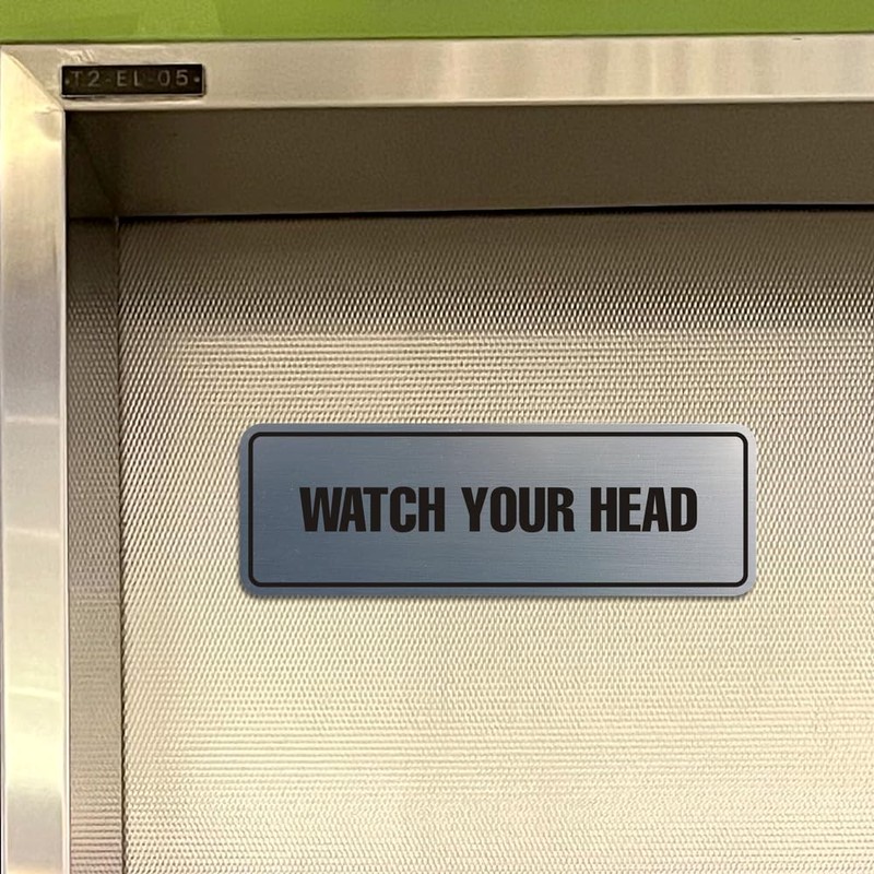 Signs ByLITA Standard Watch Your Head Sign (Yellow/Black) - Small