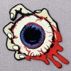 Catch The Eyeball with Blood Patch Embroidered Applique Badge Iron