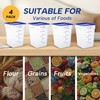 STEELUS 4 Pack 22 Quart Food Storage Containers with Lids,