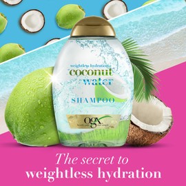 OGX Weightless Hydration + Coconut Water Shampoo, 385 ml
