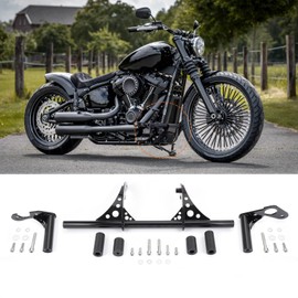 Bravema Motorcycle Highway Footpegs Engine Guard Crash Bar Support Portection Fit for Harley Softail Street Bob Low Rider 2018-2023