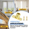 Nvguoes 3/8" Inside Mount Curtain Rod Brackets (4-Pack) 丨Heavy Duty