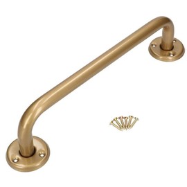 KOTARBAU® Bath Handle 400 mm Gold Holder Bath Handle Shower Handle Wall Mount Wall Mount Grab Bar for Seniors Bathroom Bath Aid