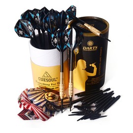 CUESOUL Practice Brass Soft Tip Darts, 12 Darts (0.6 oz (16 g)